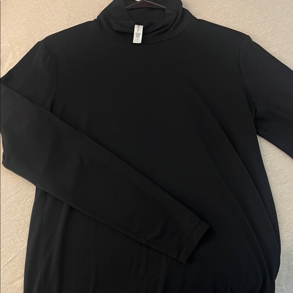 Athleta Women’s Classic Black Turtleneck Sweater
